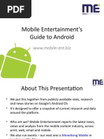 Mobile Entertainment's Guide To Android: WWW - Mobile-Ent - Biz