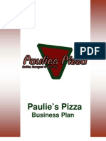 Busines Plan Paulies Pizza