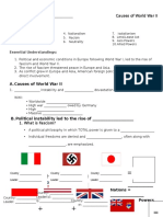 Causes of World War II Nearpod Notes