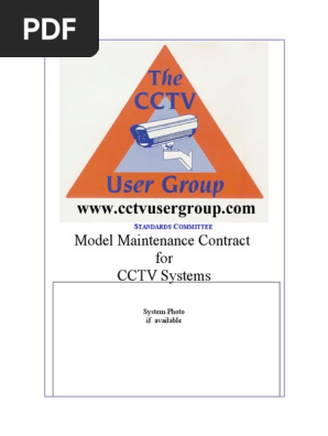 Cctv Maintenance Contract