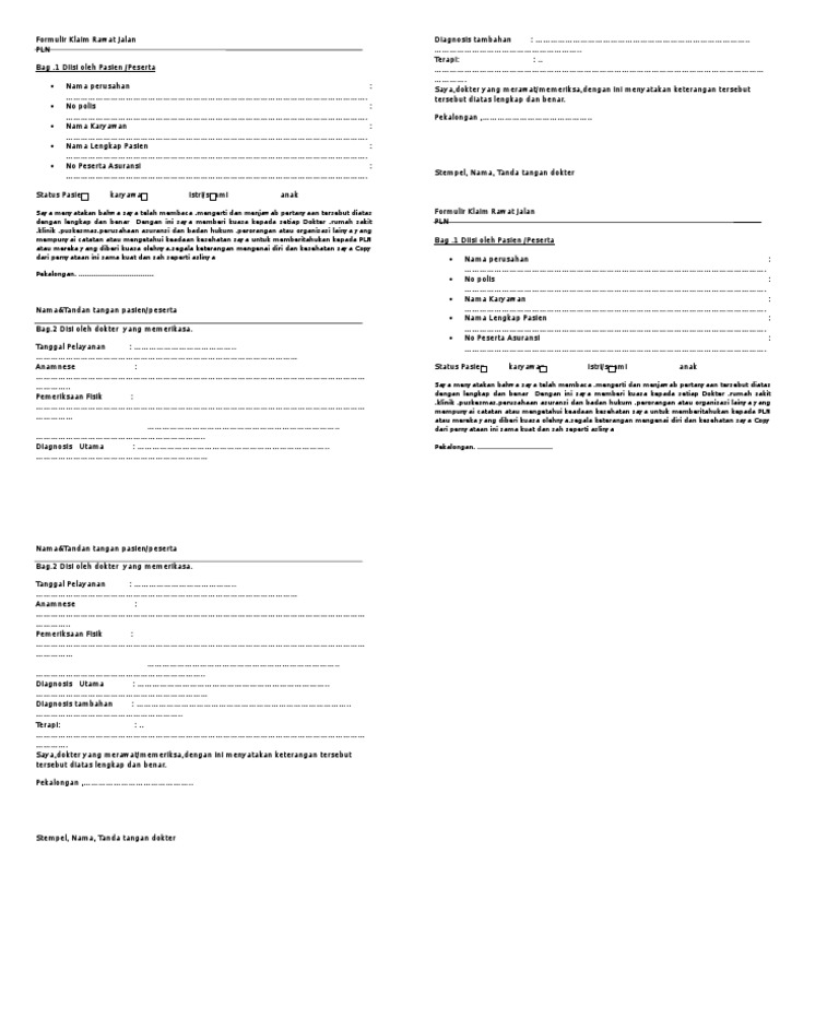 Form PLN | PDF