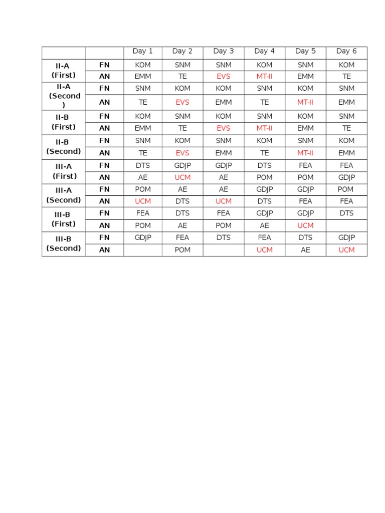 Coaching Schedule Overview | PDF