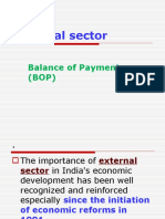 External Sector: Balance of Payments (BOP)