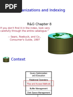 File Organizations and Indexing: R&G Chapter 8