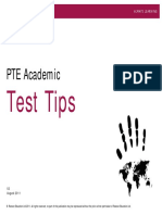 PTEA Test Tips
