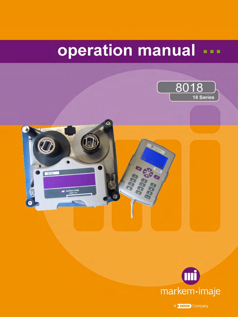 8018 Operation Manual Rev Cb English Printer Computing Electromagnetic Compatibility