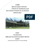 TAMBO ADAT MINANGKABAU Syarah