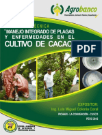 Manejo integrado de plagas y enfermedades en cacao