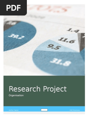 Assignment research project