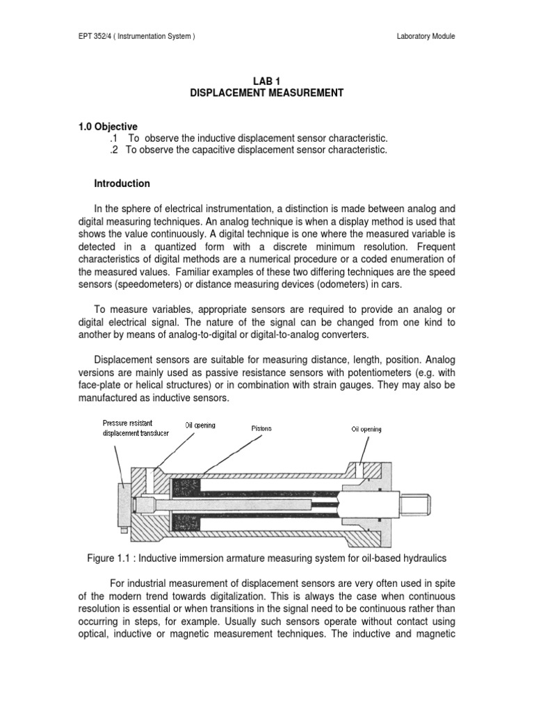 Displacement+measurement 0 | PDF | Inductor | Instrumentation