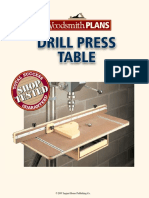 Drill Press Table Plan