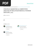 Strategic Marketing and Competitive Analysis of Malaysia Medical Tourism Industry