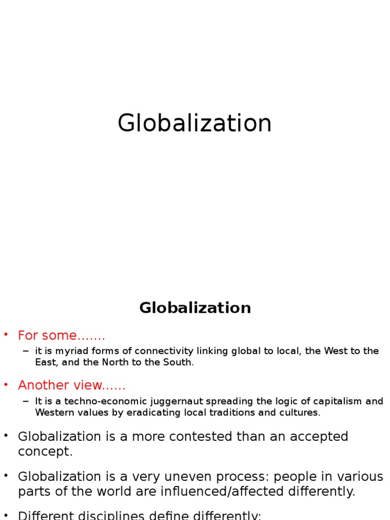 Understanding Globalization's Impact | PDF | Globalization | Capitalism