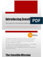 Zensiblo Service Introduction