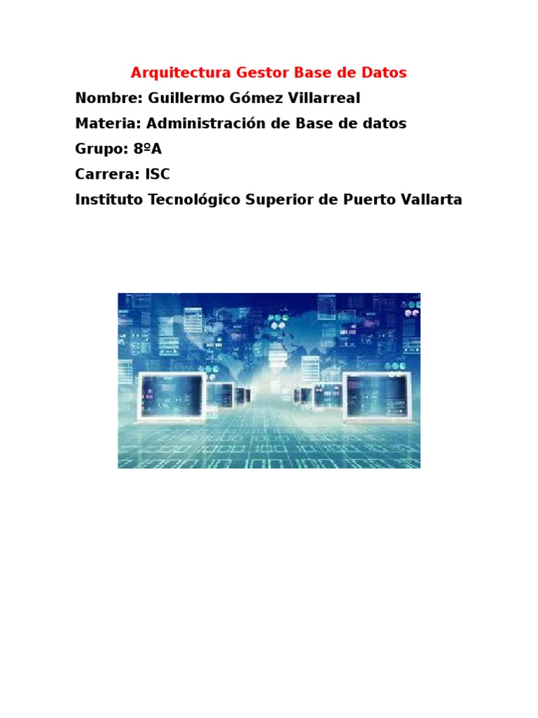 Informe Gestor Base de Datos | PDF | Servidor SQL de Microsoft | SQL