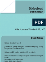 Hidrologi Debit Aliran