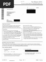 Jeremy Corbyn Tax Return 2014-15