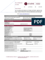 EUDE Formulario de Admisión y Beca2015-2016