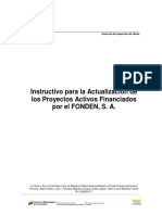 Instructivo Actualizacíon de Los Proyectos Activos Del FOND