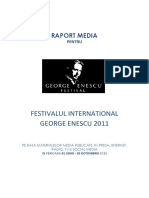 Raport Media Festivalul International George Enescu