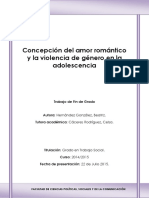 Concepcion Del Amor Romantico y La Violencia de Genero en La Adolescencia