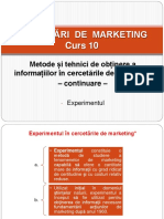 Curs 10 - Cercetări de Marketing