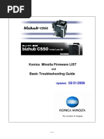 Konica Minolta FIRMWARE List