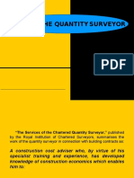 Role of the Quantity Surveyor