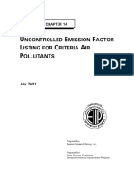Emission Factor Listing