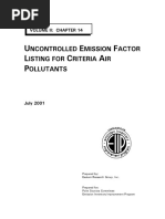 Emission Factor Listing