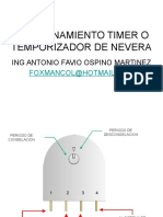 Funcionamiento de timer para refrigerador 