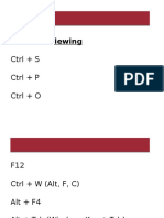 Excel Shortcuts