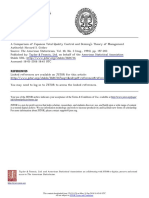 A Comparison of Japanese Total Quality Control and Deming's Theory of Management