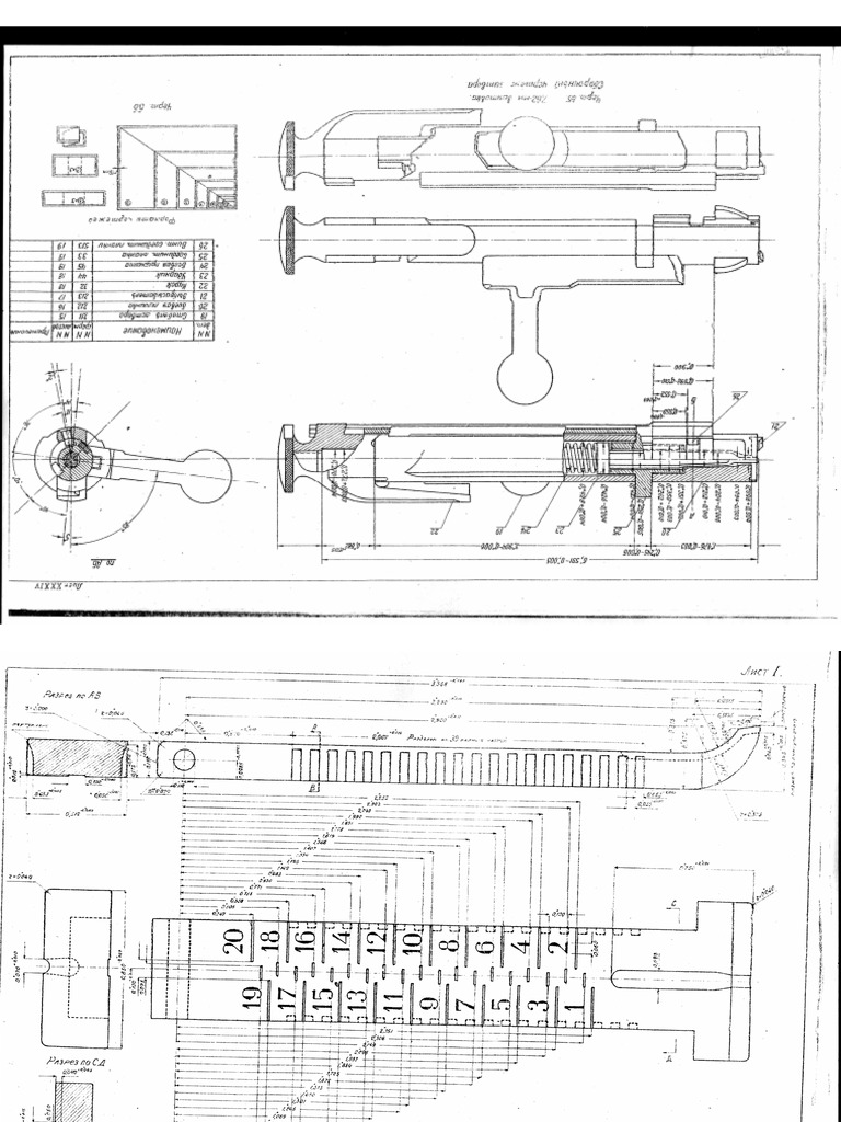 Mosin Nagant 1933 Blueprints