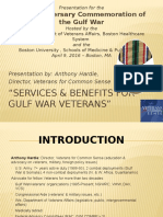 PPT-"Services and Benefits For Gulf War Veterans" - Anthony Hardie