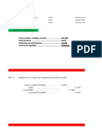 Cash and Accounts Receivable Balances for BE7 Documents