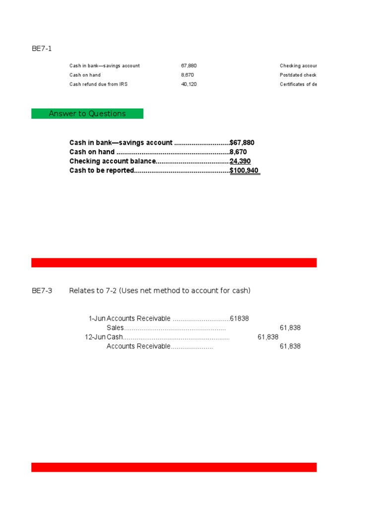 Chapter 7 Intermediate Accounting Solutions | PDF | Bad Debt | Revenue
