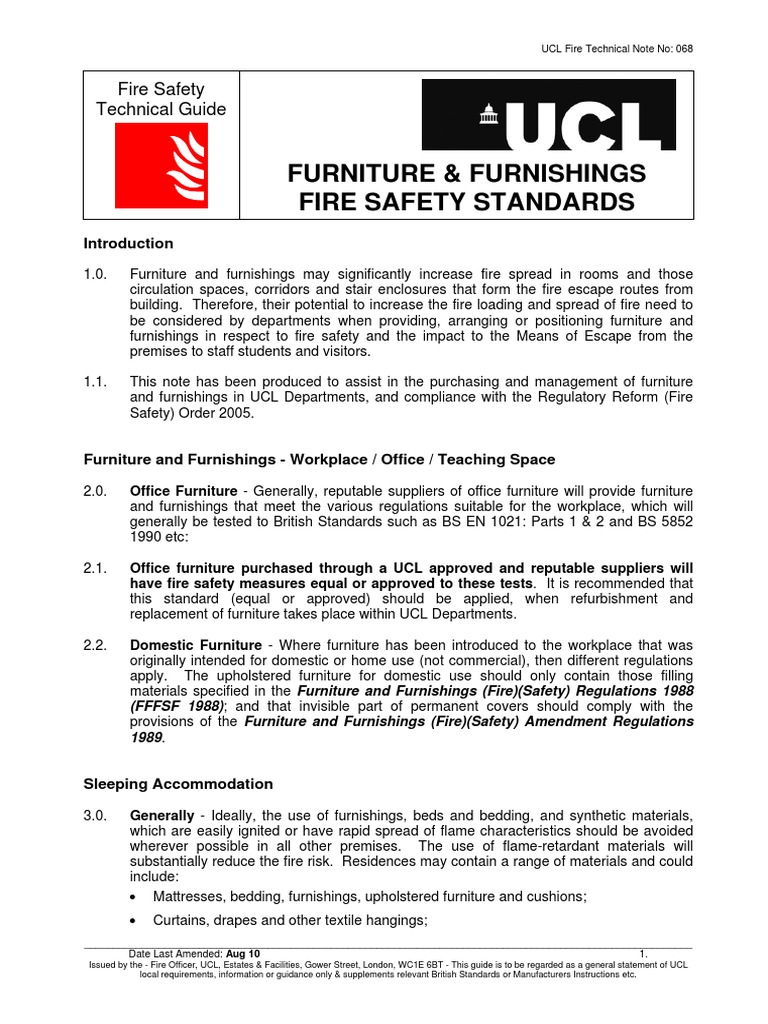 Uclfire TN 068 PDF Curtain Flammability