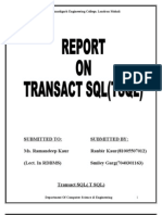 Transact SQL Report