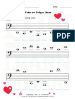 Notes On Ledger Lines: Name: - Date