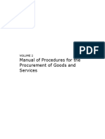 BOOK - Manual of Procedure for Procurement of Goods and ServicesGPM - Vol.2