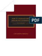 Luis A. Marchili: Full Text of How To Legislate With Wisdom and Eloquence. The Art of Legislation Reconstructed From The Rhetorical Tradition