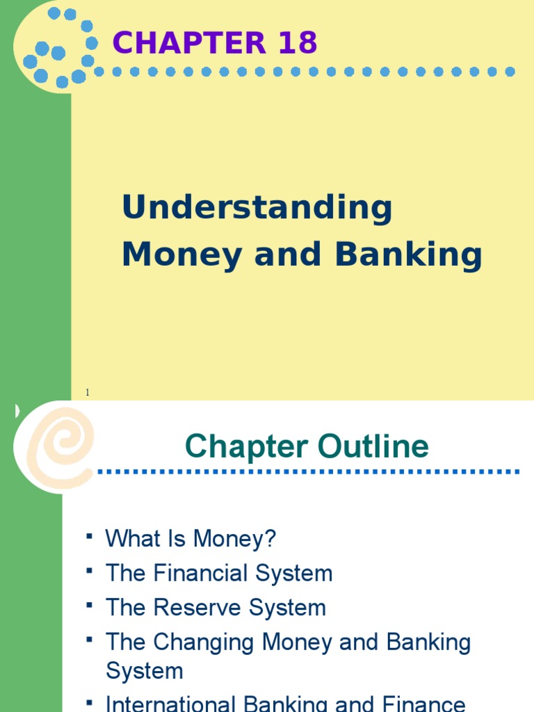Money and Banking PDF Banks Money