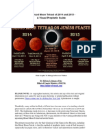 The Blood Moon Tetrad of 2014 and 2015 -  A Visual Prophetic Guide