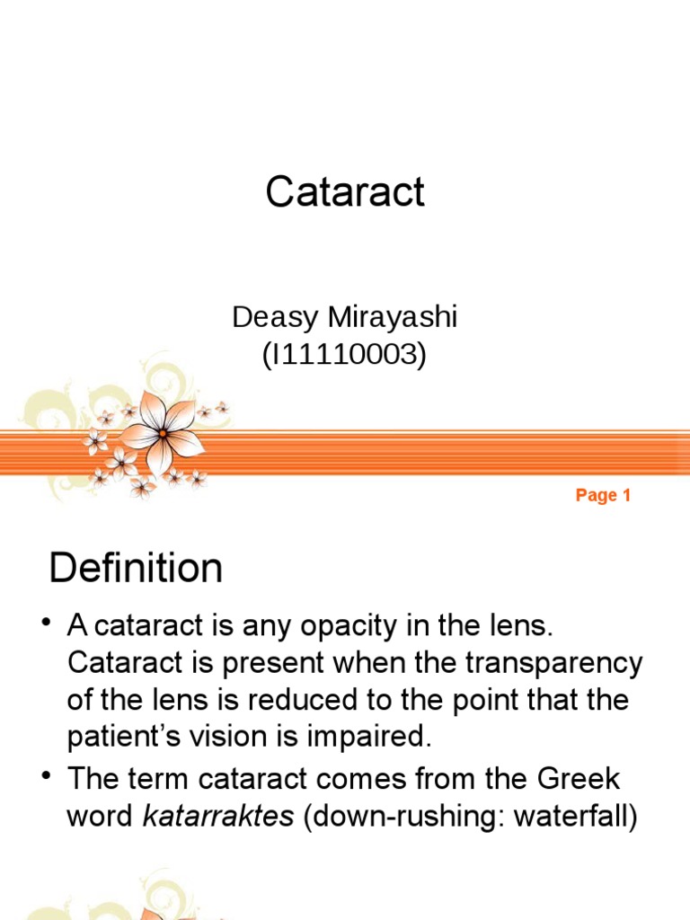 cataract not fixed | cataract | human eye
