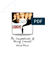 Importance of Being Earnest - Binder Cover