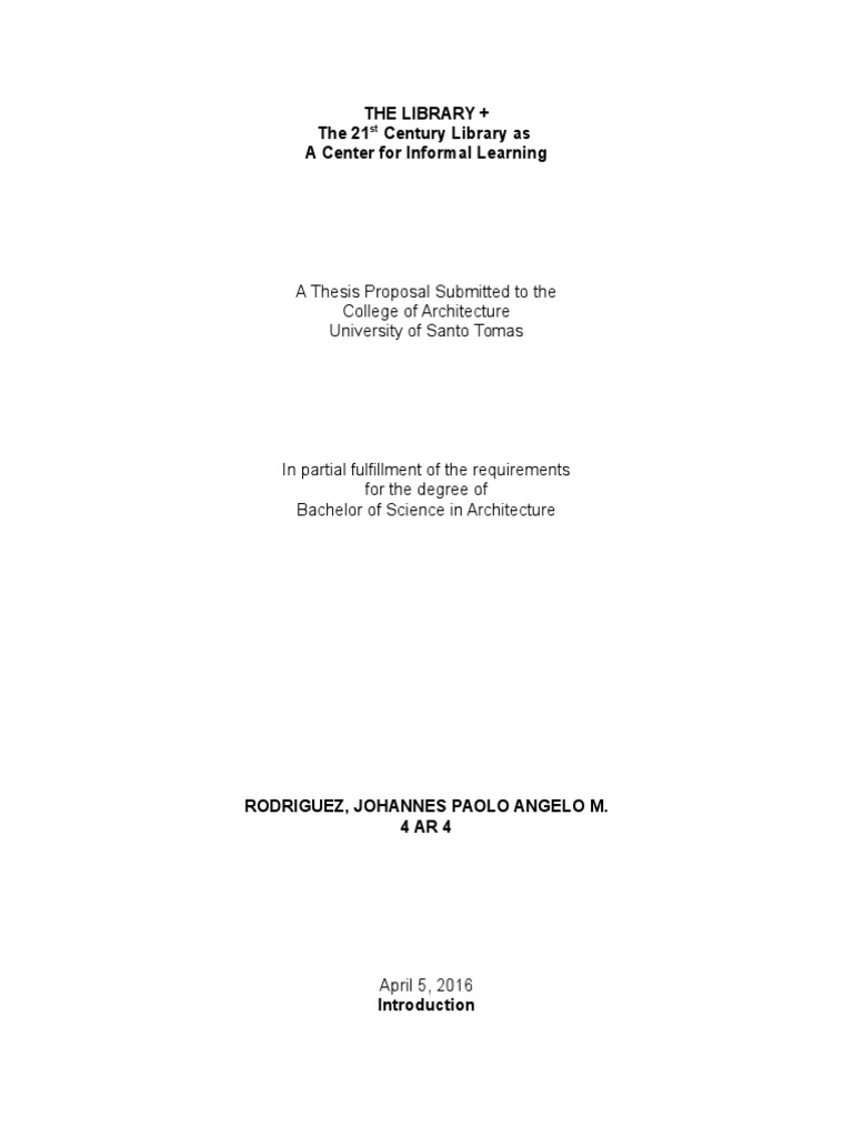 Introduction (Final Draft) Libraries Public Library