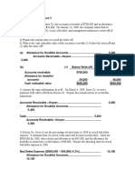 Sample Exercises Chapter 9 Accounts Receivable