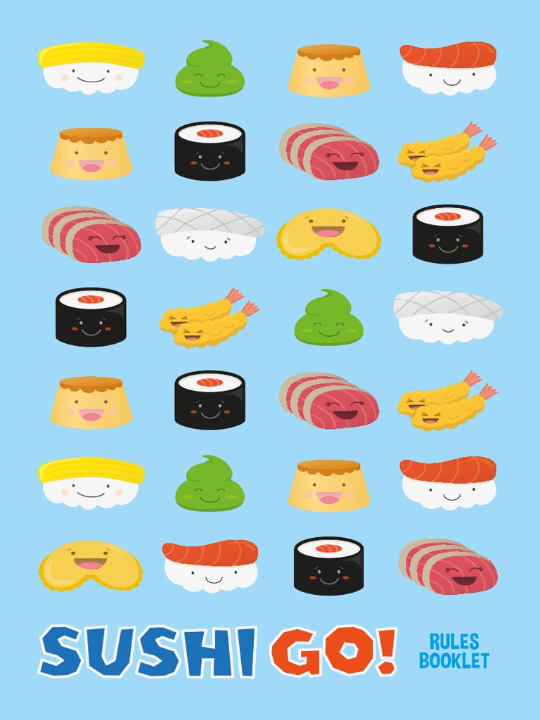 Sushi Go Rules PDF Sushi Japanese Cuisine
