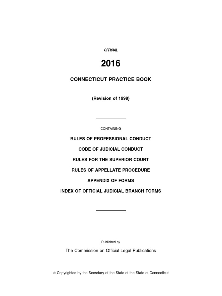 CT Practice Book PDF Lawyer Conflict Of Interest